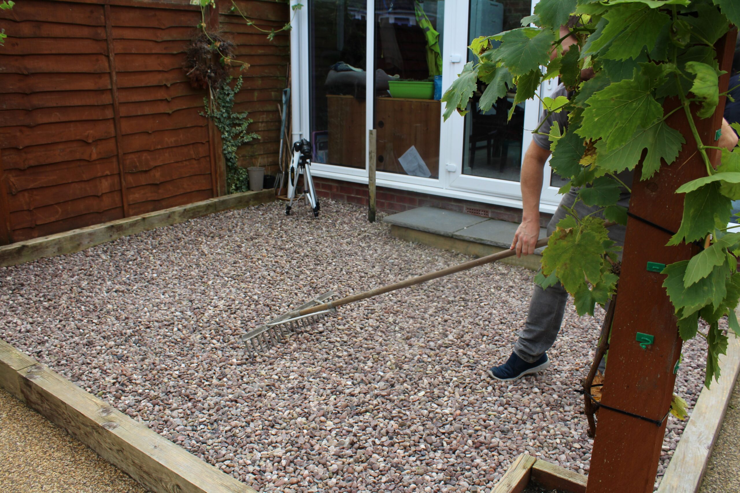 transforming an outdoor space with PourOn Gravel Binder