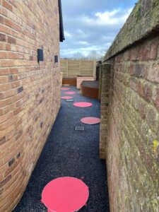 SureSet resin bound pathway with coloured glass