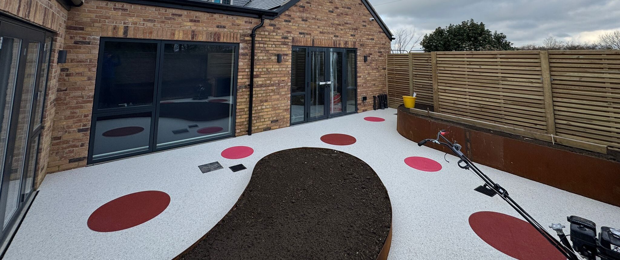 SureSet resin bound glass sensory garden installation Wisbech